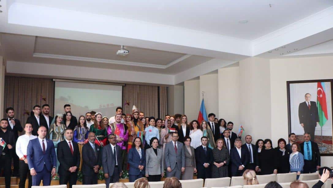Eğitim Müşavirimiz Yurdagül Aydoğan, Azerbaycan Mimarlık ve İnşaat Üniversitesi Öğrencilerinin Hazırladığı  Nevruz Kutlama Törenine Katıldı