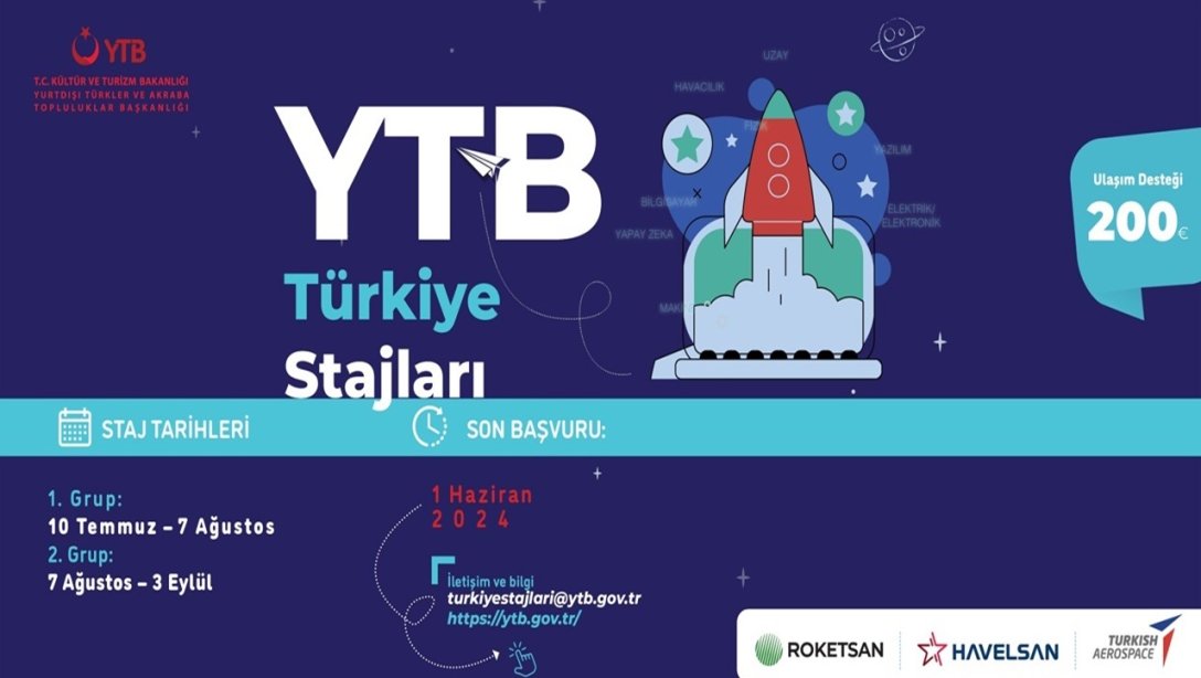 YTB Türkiye Stajları Başvuruları Başladı
